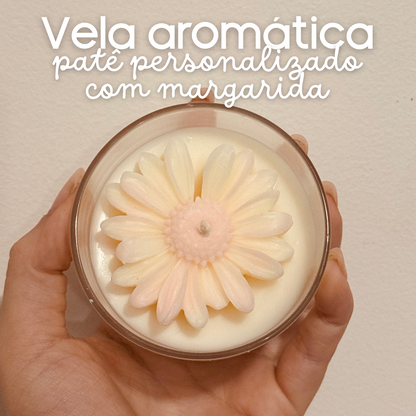 Patê personalizado com margarida